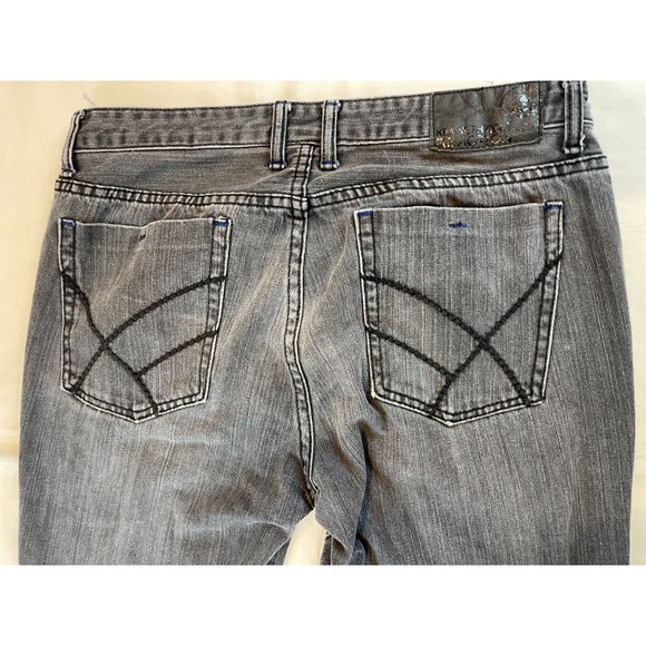 Kenneth Cole Reaction Womens Jeans Super Slim Straight Leg Black Size 32x30 - Picture 3 of 12